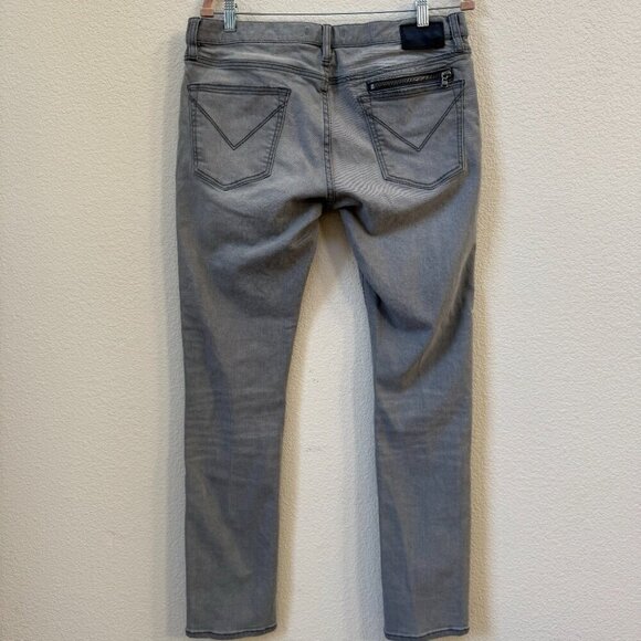 John Varvatos Men's Jeans Size 33 Gray Wight Skinny Fit Zipper Fly Denim USA - Picture 2 of 4